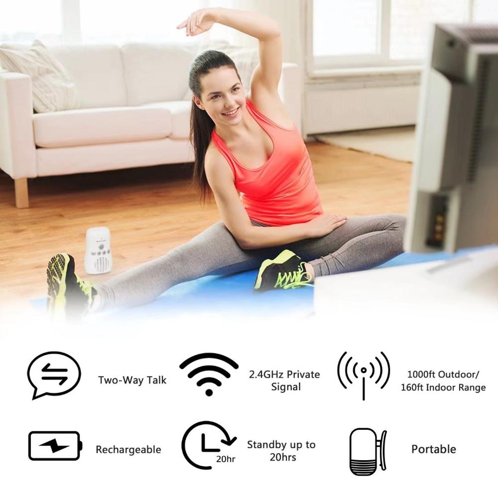 2.4Ghz Wireless Small Portable Audio Baby Monitor Two-Way Audio Function