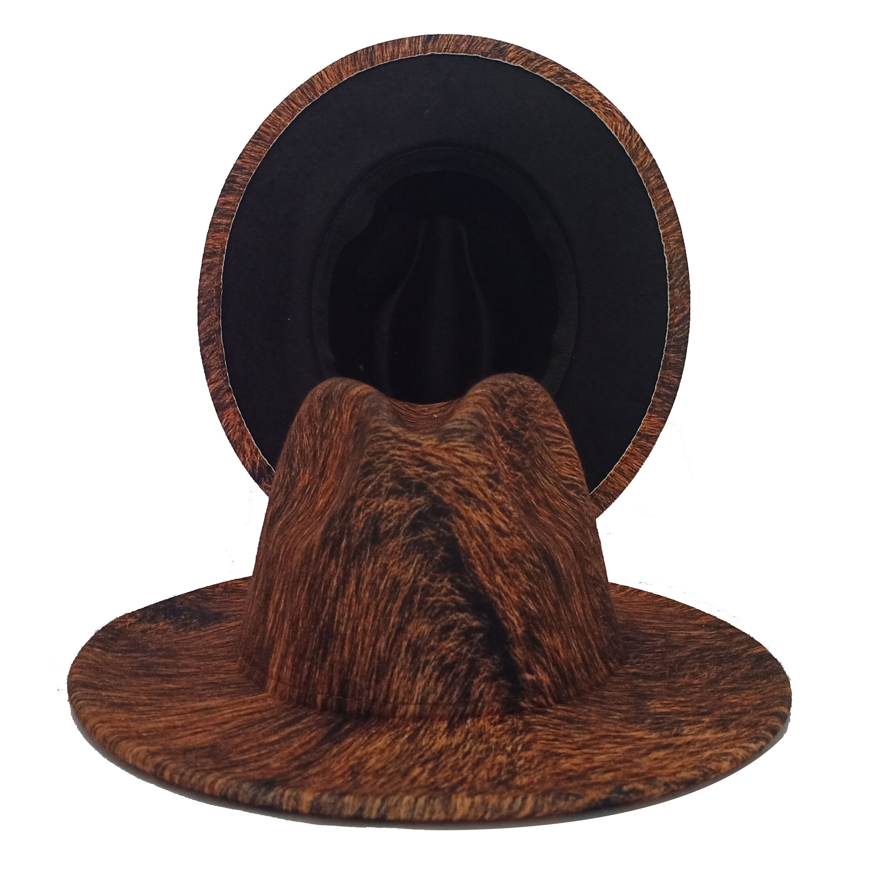 Sombreros Fedora de grano de leopardo para hombre y mujer, gorro de Jazz estilo Retro Panamá, sombrero de vaquero de ala ancha, Unisex: 04