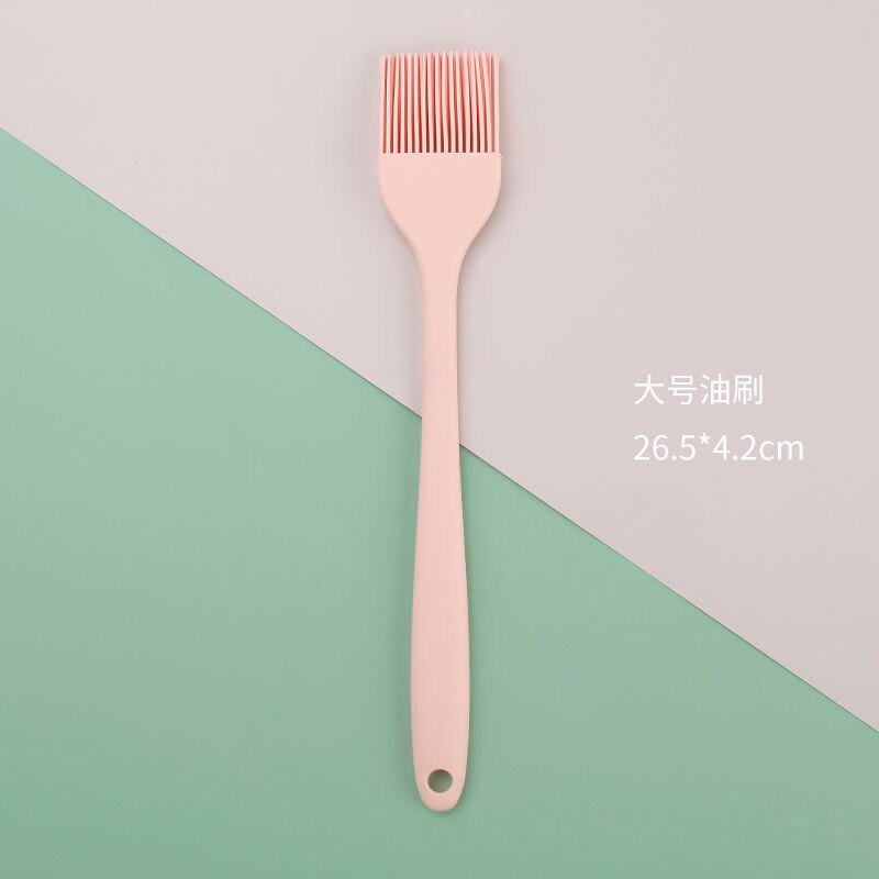 Silicone Cream Baking Scraper Non Stick Butter Spatula Cutter Chocolate Smoother Heat Resistant Kitchen Pastry Tools Scraper: A L Pink