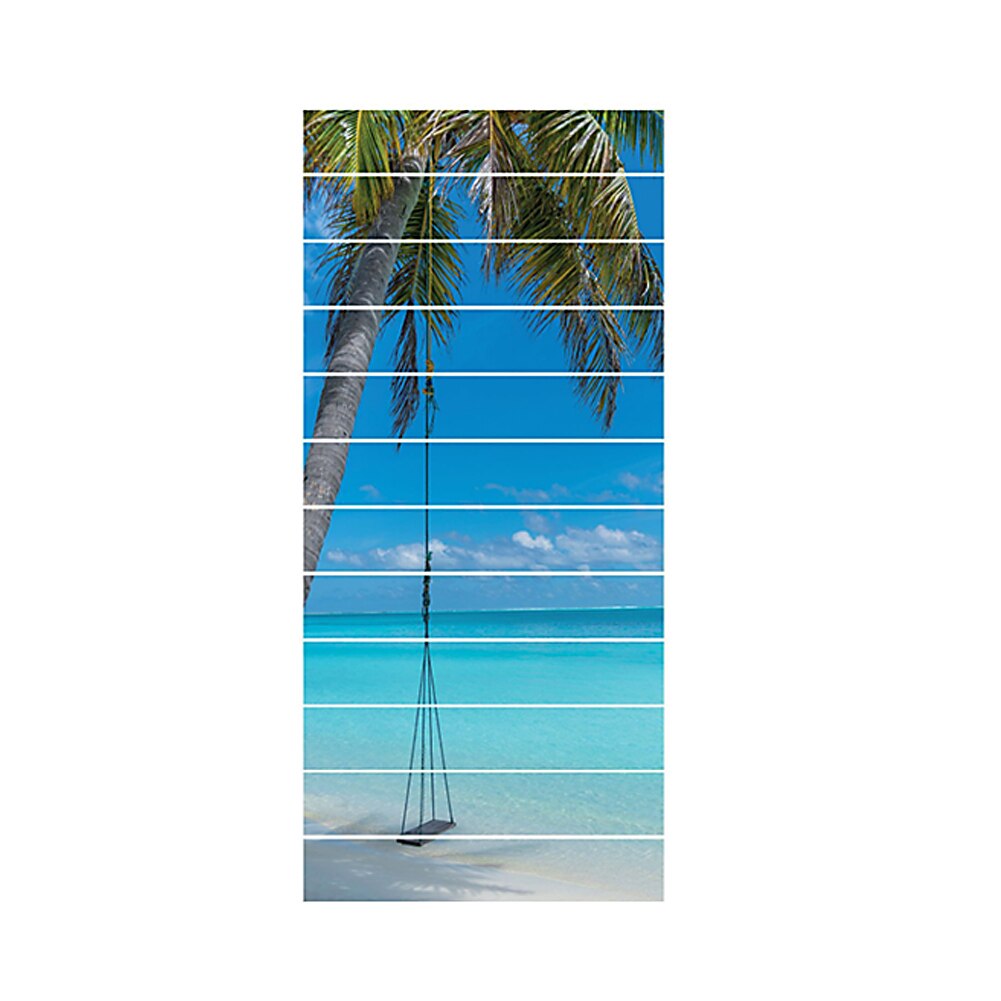 12 stuks landschapstrap stickers zelfklevende keramische tegels pvc trap behang stickers trap huisdecoratie: A