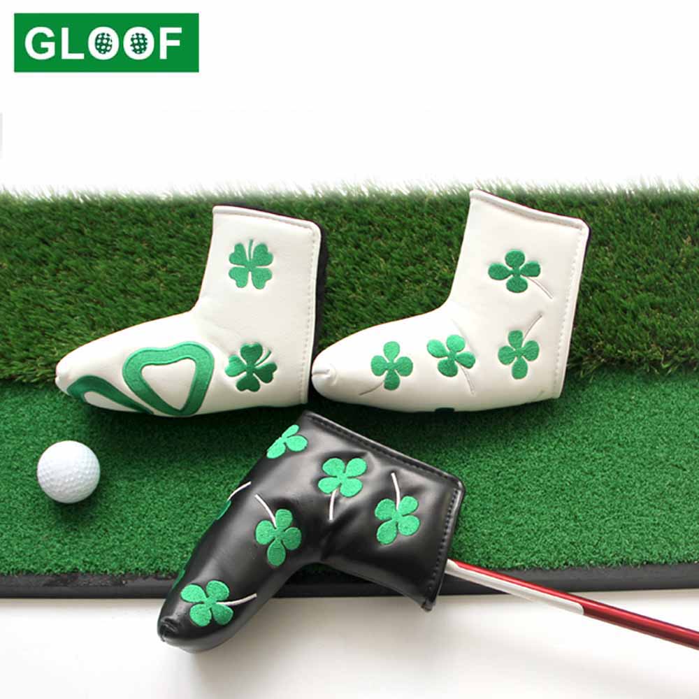 1Stck Golf Kopf Abdeckungen PU Verein Zubehör Golf Putter Abdeckung Headcover für Klinge Golf Verein Kopf Abdeckungen Zubehör