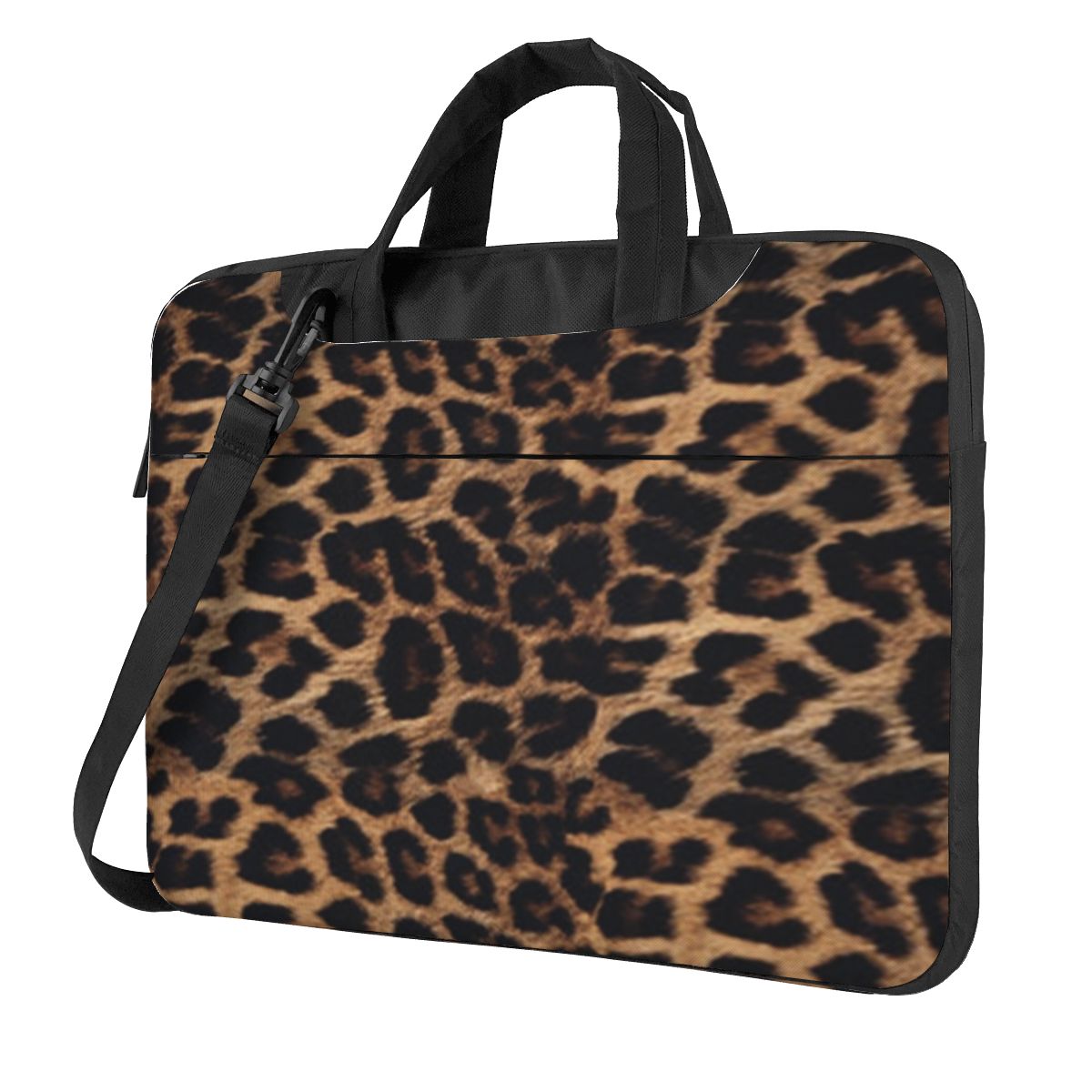 Luipaardprint laptoptas beschermhoes computertas 13 14 15,6 inch crossbody laptoptas voor Macbook Pro Air: 15"