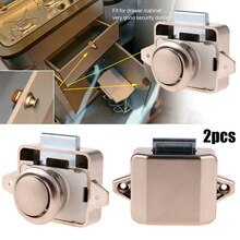Latch Button Catch Lock Zinc alloy 26mm 1.02in 3.14x2.16x1.57in 2pcs Push