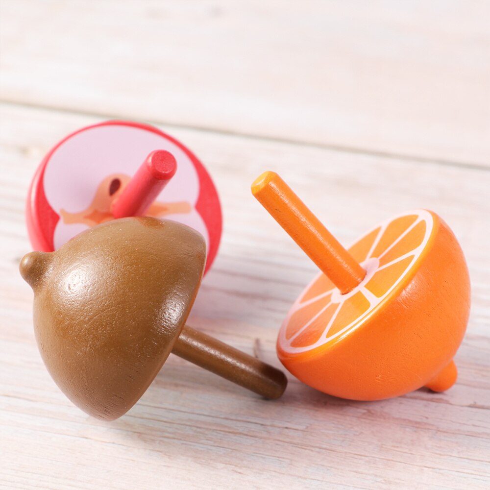 1 schachtel mit 6 stück bunten, drehbaren fruchtmotiven für kinder, pädagogisch wertvoll zum spielen