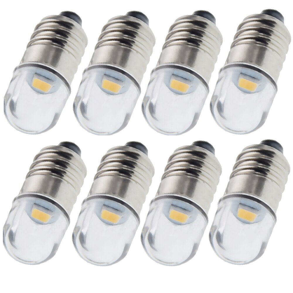 4/8 Pcs E10 1447 Schroef Base Led Lamp Voor Zaklam... Grandado