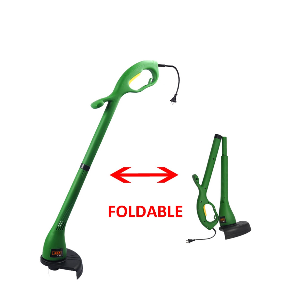 500W Peaks Electric Grass Trimmer Strimmer Cutter Lawnmower Heavy Duty Lawn Mower Pruning Machine 230mm Garden Power Tools