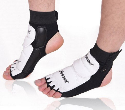 De Protector de pie para Taekwondo luchando protección Kickboxing FoodGuard WTF aprobados tobillo de apoyo a la protección