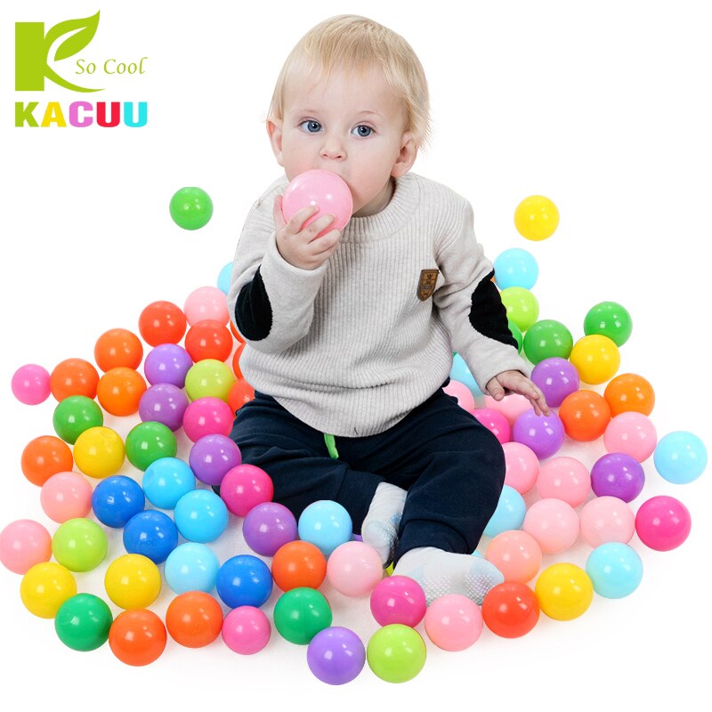 100/200pcs Eco-Friendly Colorful Sfera di Plastica Giocattoli Morbido Palle Oceano per La Piscina Del Bambino di Nuotata Pit Giocattolo Lo Stress sfera di aria di Sport Esterno