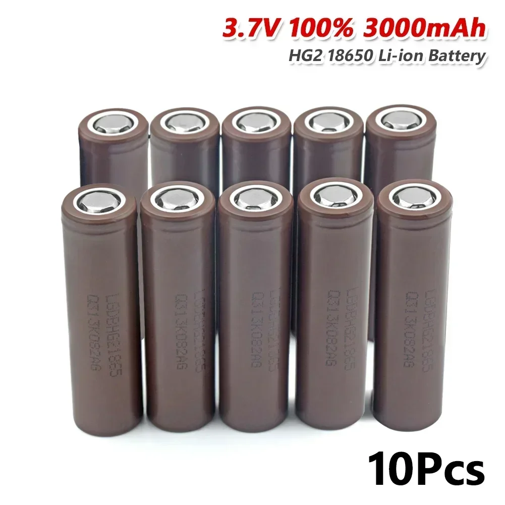 Hg2 18650 100 % neuer Original-3000-mAh-Akku 18650 Hg2 3,7 V Entladung 20 A Spezieller wiederaufladbarer OHg2-Akku 18650-Akku: YELLOW