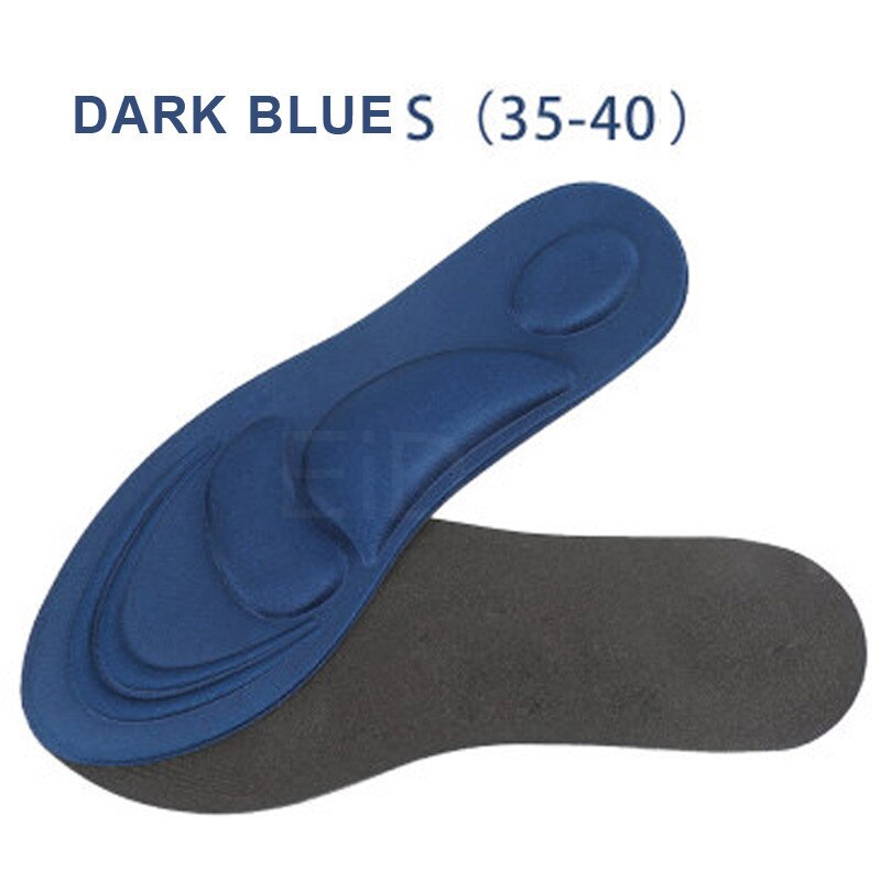 Ortotiske minneskum innleggssåler flate føtter buestøtte innleggssåle plantillas fascitis sko pute ortopedisk komfort fotputer innlegg: Blå s  eu 35-40