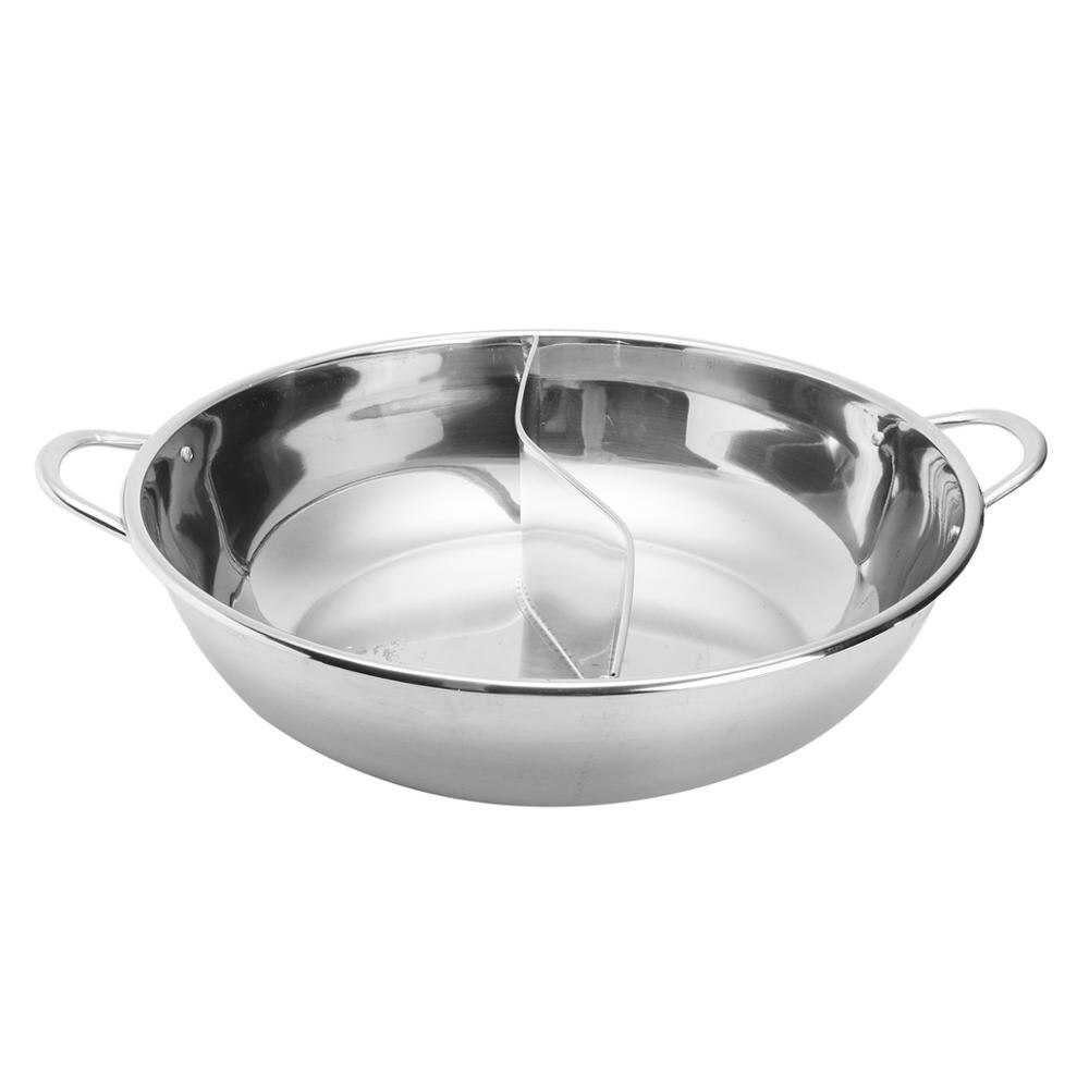 Stainless Steel Pot Induction Cooker Gas Stove Compatible Pot Cookware Soup Cooking Pot Twin Divided pots for Kitchen