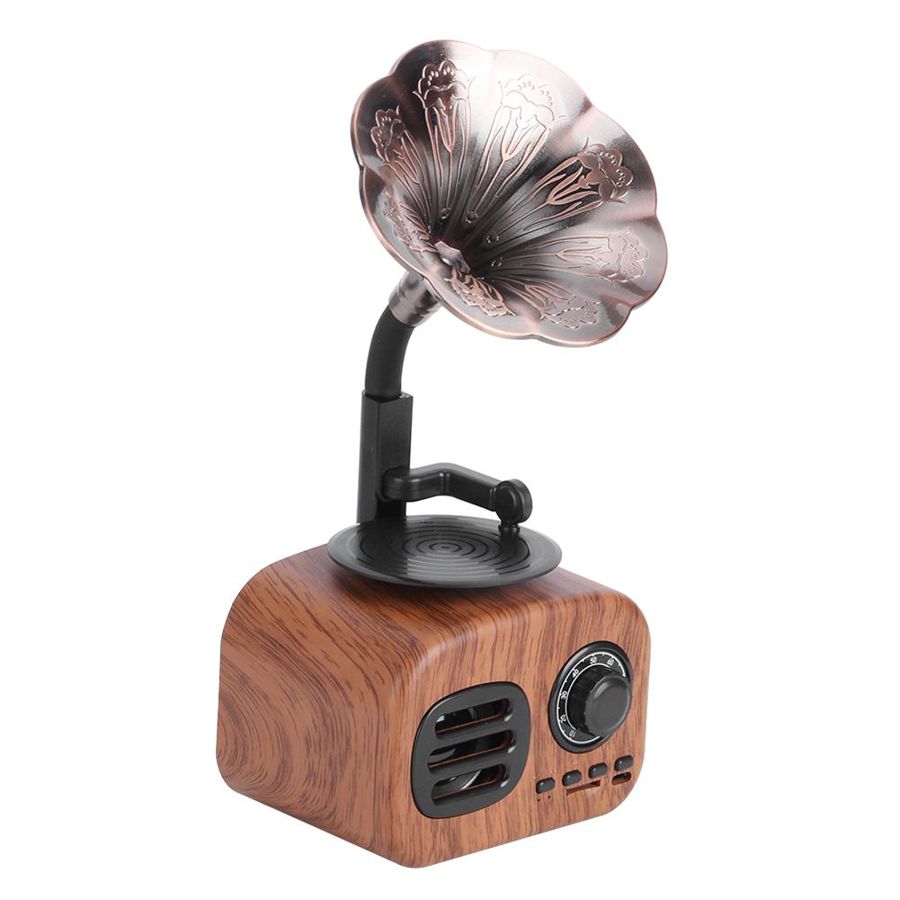 Retro Bluetooth Speaker Plug-in Card Music Player for PC Mobile Phone Tablet bocina bluetooth