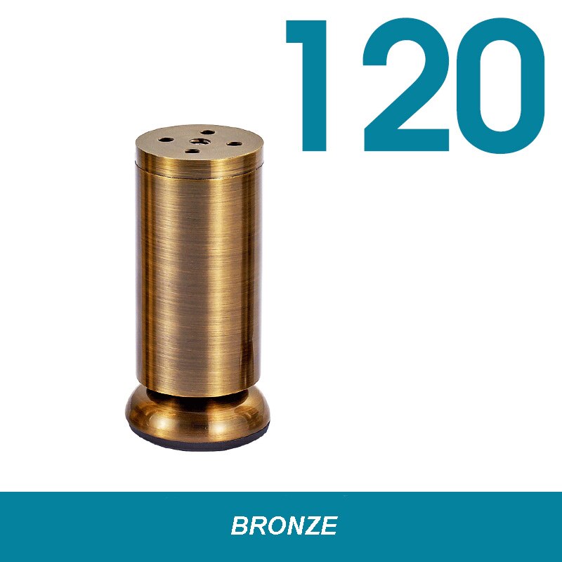 High End Furniture Foot Cushion Thickened Reinforcement Sofa Cabinte Table Legs Chair Leg Feet Protector Stand Foot Cover: Bronze-120MM