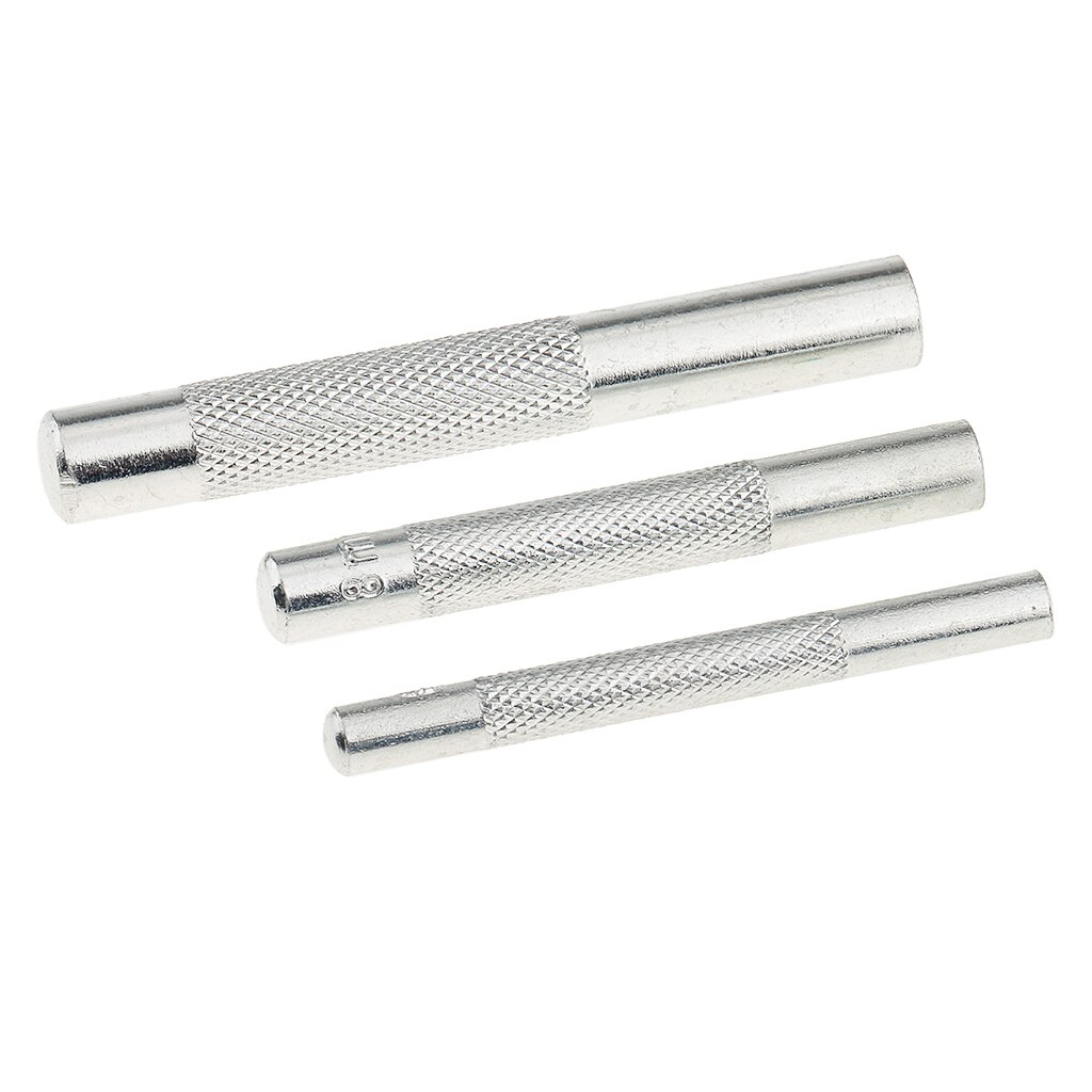 3 Pieces Leather Die Punch Tools for Snap Button Press Stud Coat Rivet Fastener for Clothing Handbags Canvas Webbing Craft