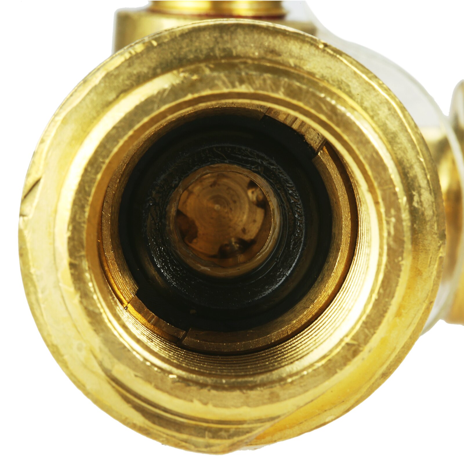 dophee 1pc Propane Cylinder Brass Tee with 4 Port Adapter for Motorhomes Tank RV Camping