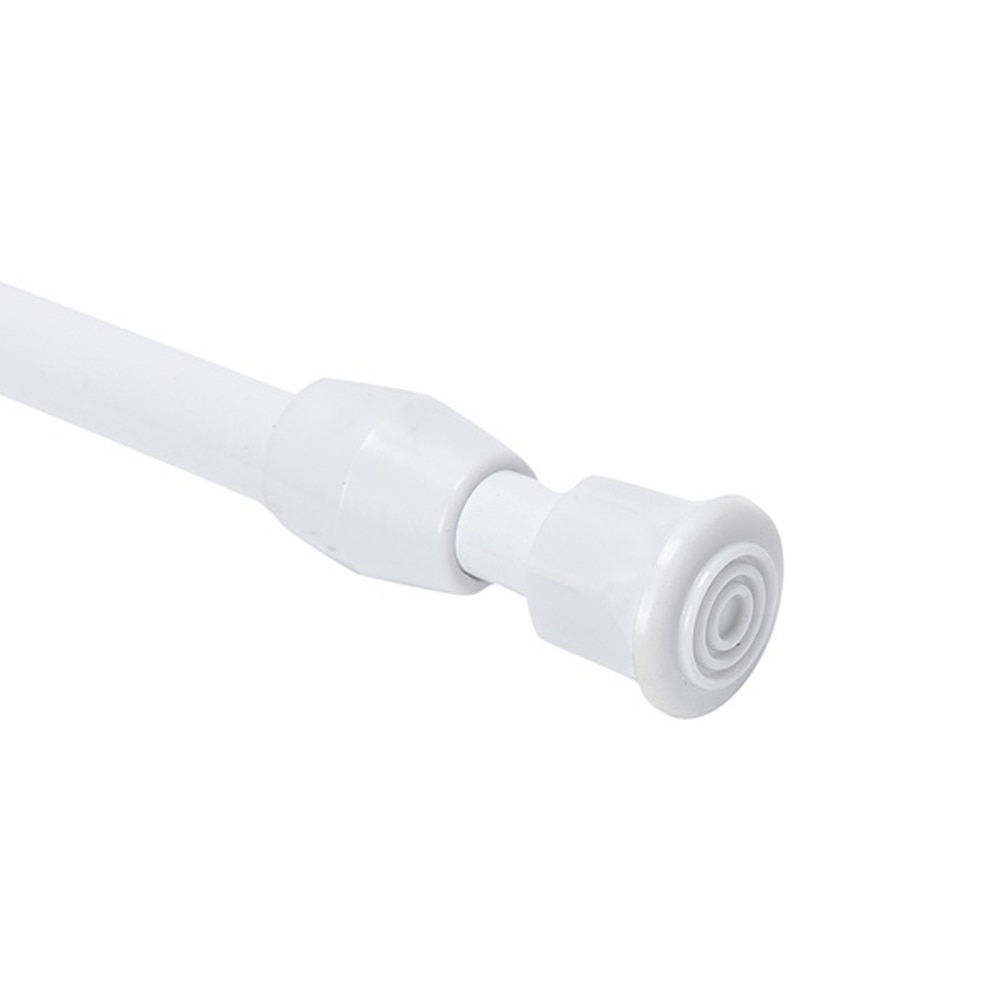 Bathroom Hanging Shower Curtain Rod Adjustable 55-90cm Round Spring Net Voile Extendable Tension Telescopic Pole Loaded Hanger