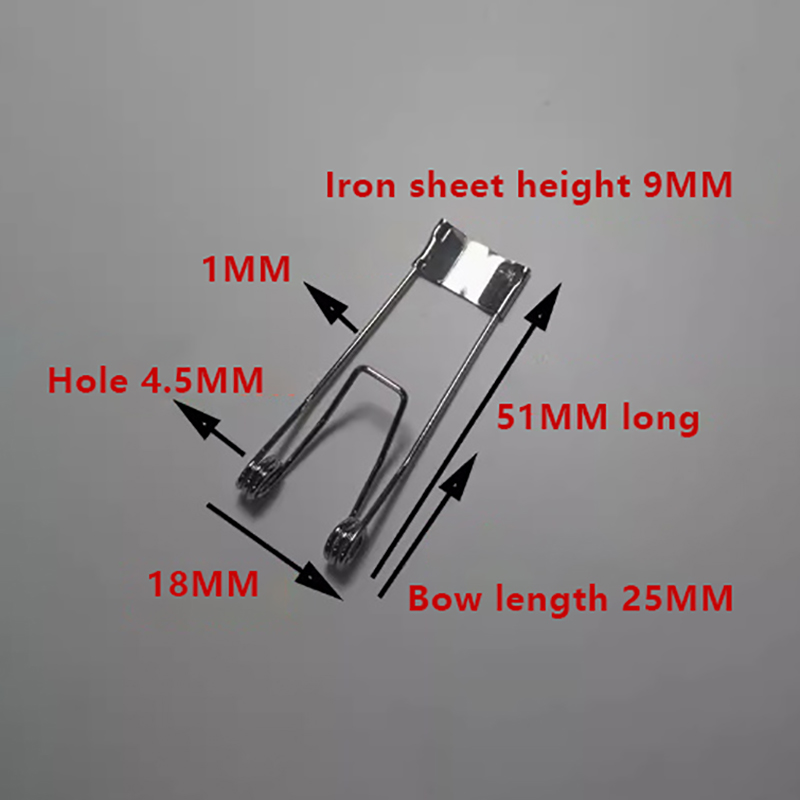 10pcs/lot Mounting Spring Clips Spring For Lamp Led Downlight Torsion Spring Spring Clips Lighting Accessories: Silver