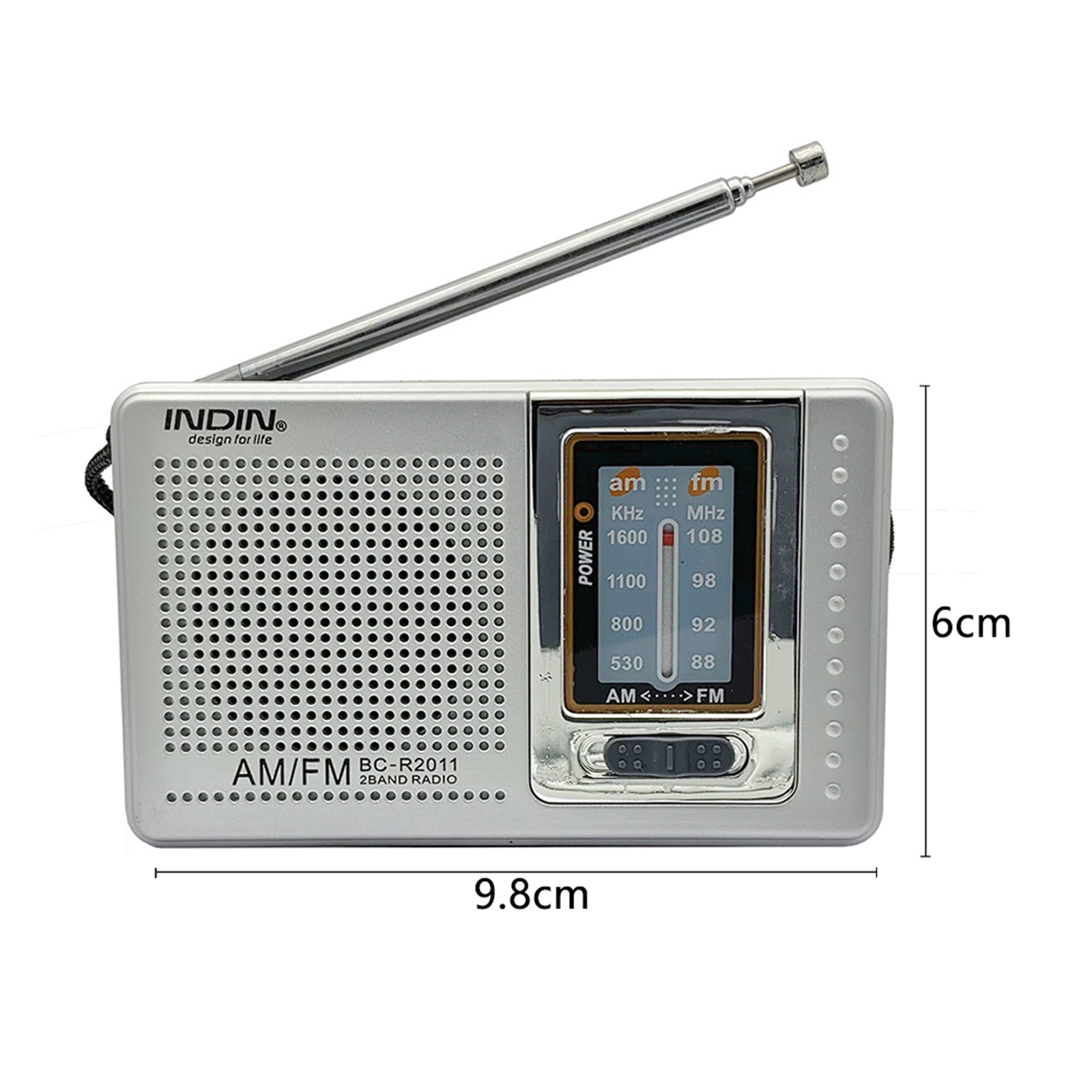 Portable Mini Radio Dual Band AM FM Radio Outdoor Emergency Radio Built-in Speaker Stereo Music Player Telescopic Antenna: Blue