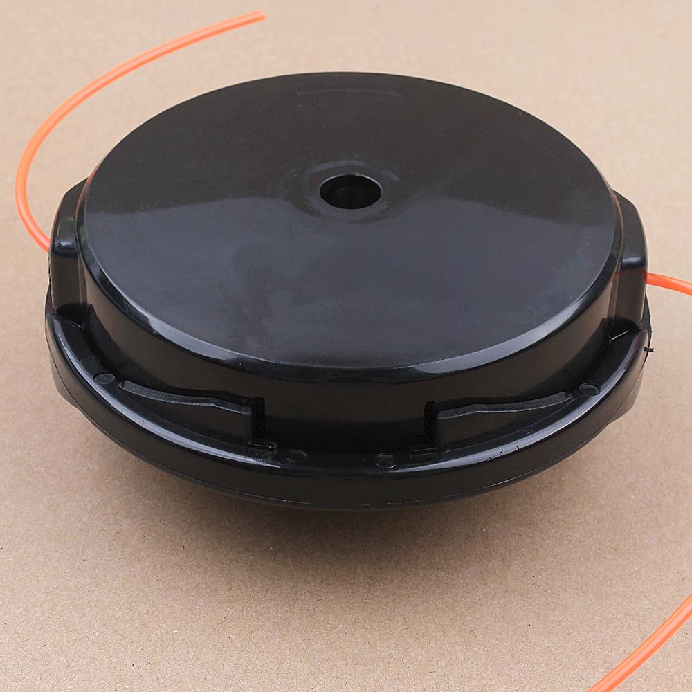 Bump feed nylon  m10*1.25 trimmer dubbel linje huvud för husqvarna john deere strimmer huvud byte av röjskärare