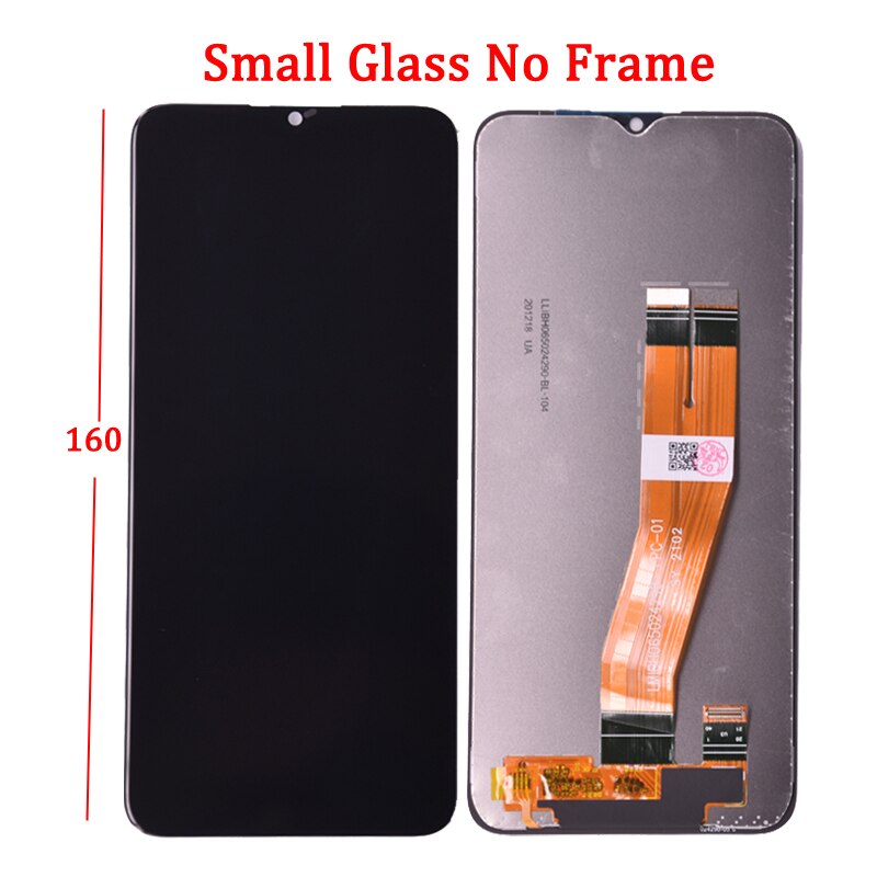 6.5 &quot;Originele Lcd Voor Samsung Galaxy A02s A025 Lcd Met Frame Touch Screen Digitizer Lcd Voor Samsung SM-A025F A025G display: Small Glass No frame