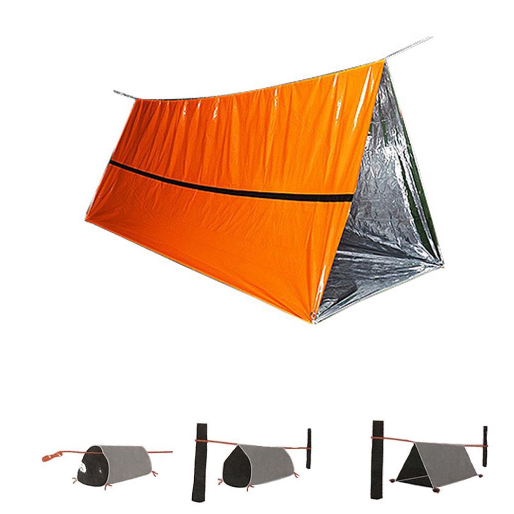 Tienda de campaña de emergencia para supervivencia, refugio de emergencia UV a prueba de agua, protección resistente, #0704