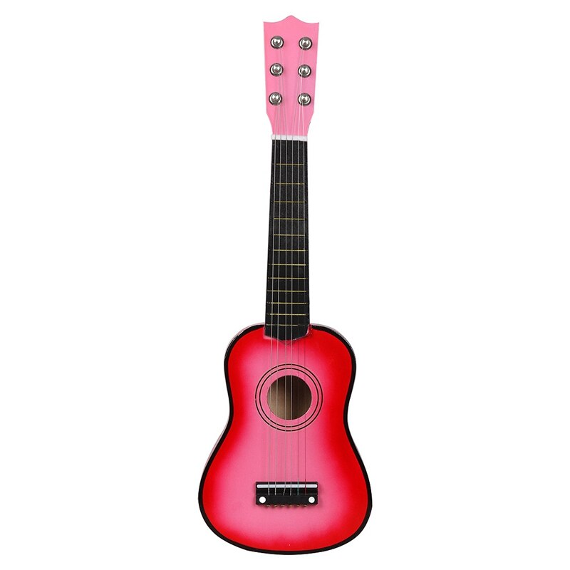 21 Inch Basswood Acoustic Guitar 6 Strings Small Mini Guitar with Guitar Pick Strings for Children Kids Beginner