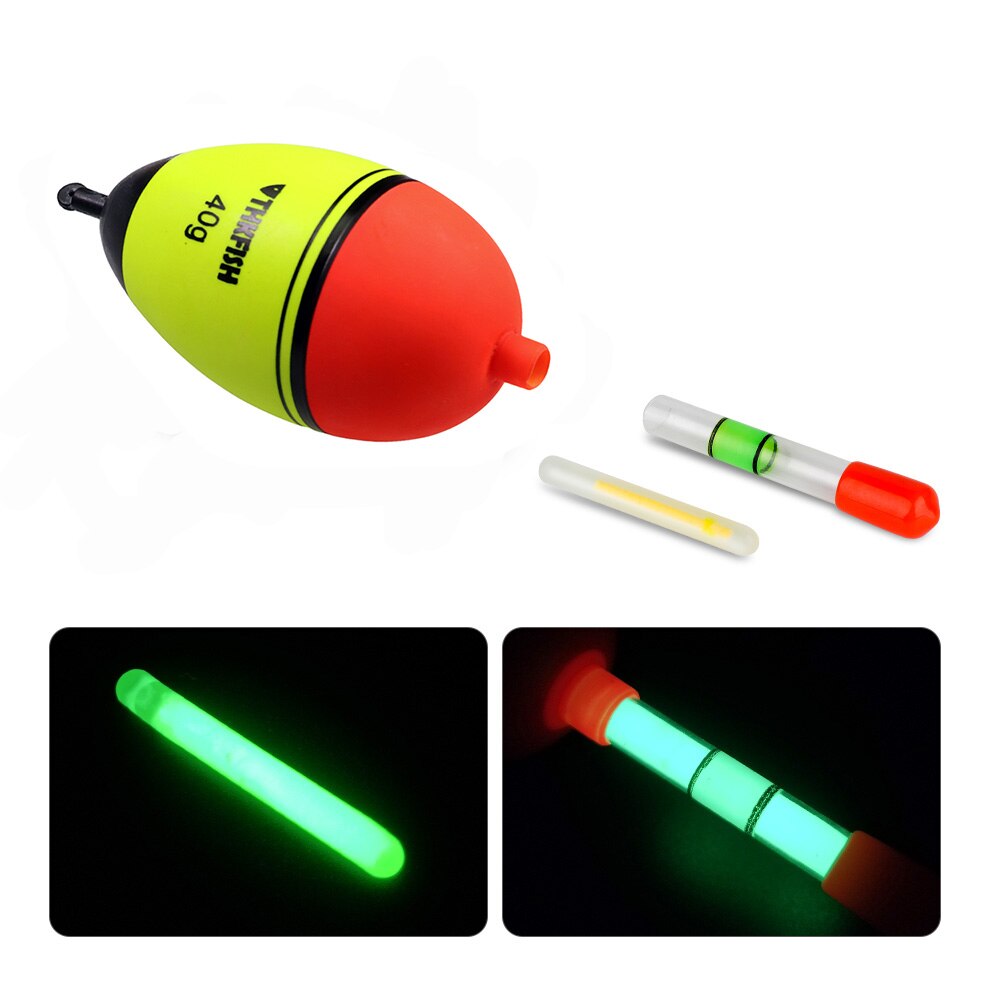 10 Bags 4.5*37mm Fishing Float Fluorescent Light stick Light Night Luminous Float Rod Lights Glow Stick for Night Fishing