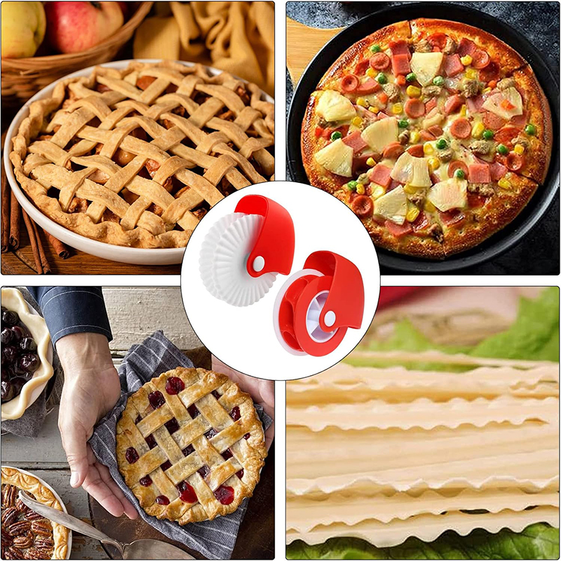 Machine de découpe de pâte à tarte, roue à rouler de façon spectaculaire, coupeur de pâte, outil de décoration, accessoires de cuisson