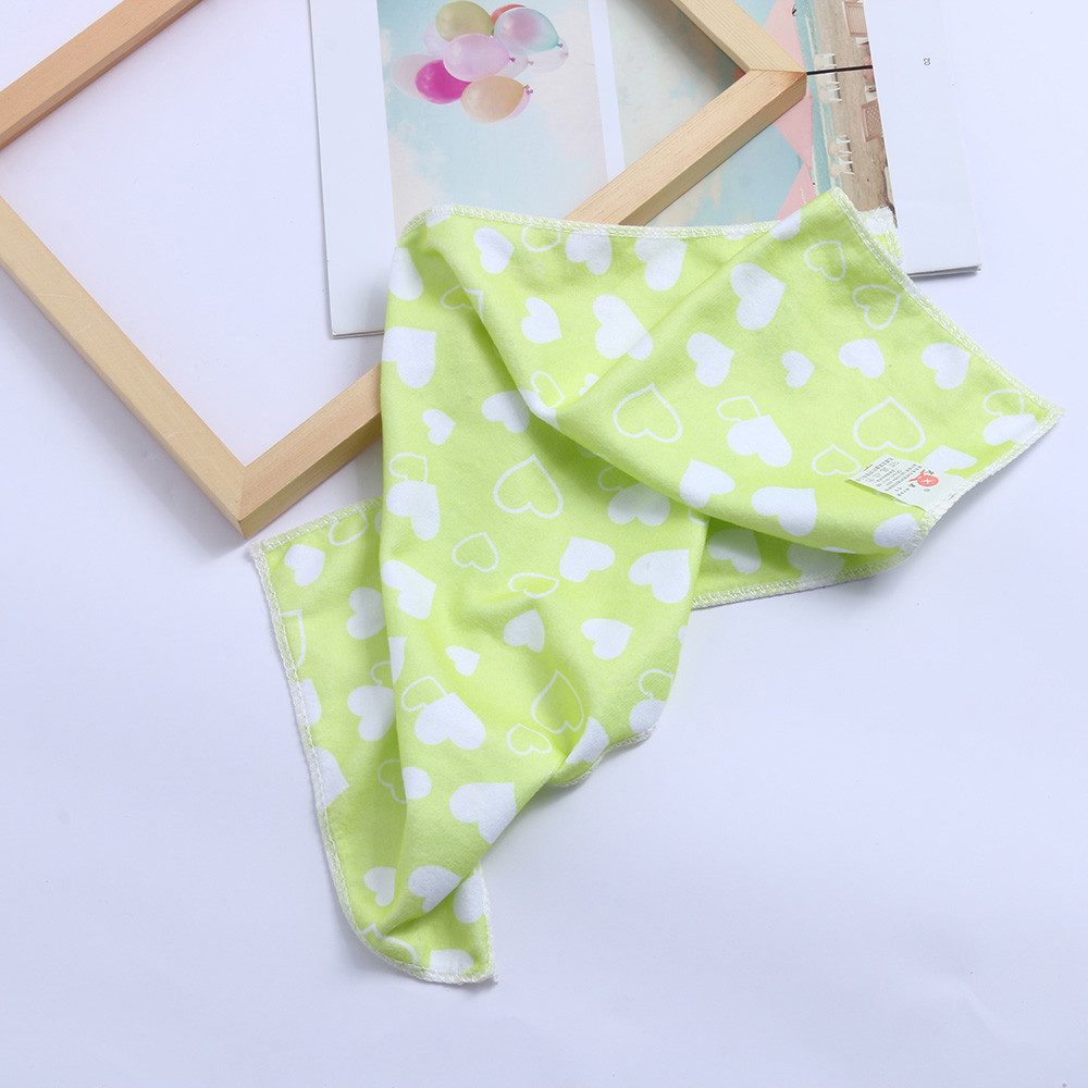 Offre spéciale 25x50 cm taille douce microfibre serviette absorbante enfant bébé coeur motif impression main et visage serviette @ P