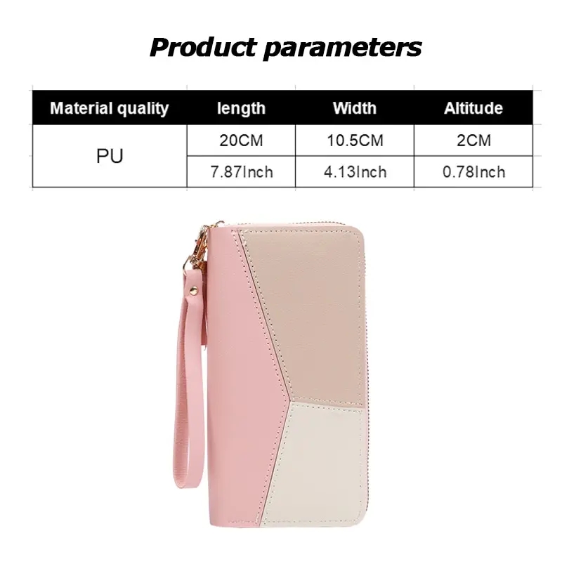 Mode Portemonnees Womens Lange Portemonnees Handtassen Portemonnee Kaarten Houder Pu Lederen Billfold Portemonnee