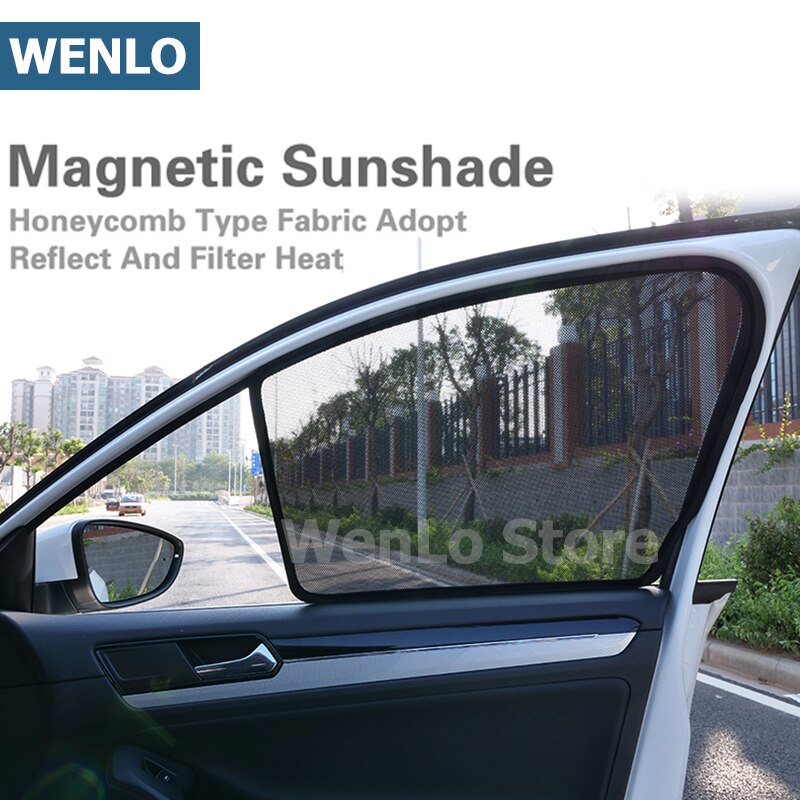 WENLO 2Pcs Magnetic Car Front Side Window Sunshade For Mazda CX-3 CX-4 CX-5 CX-7 CX-8 CX-9 CX 3 4 5 7 8 9 sun protector curtain