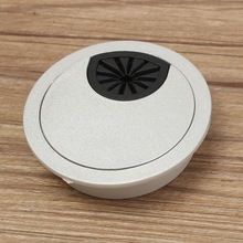 1Pcs 50mm ABS Plastic Table Cable Outlet Computer Grommet Port Surface Line Box Desk Wire Hole Cover Base Furniture Hardware