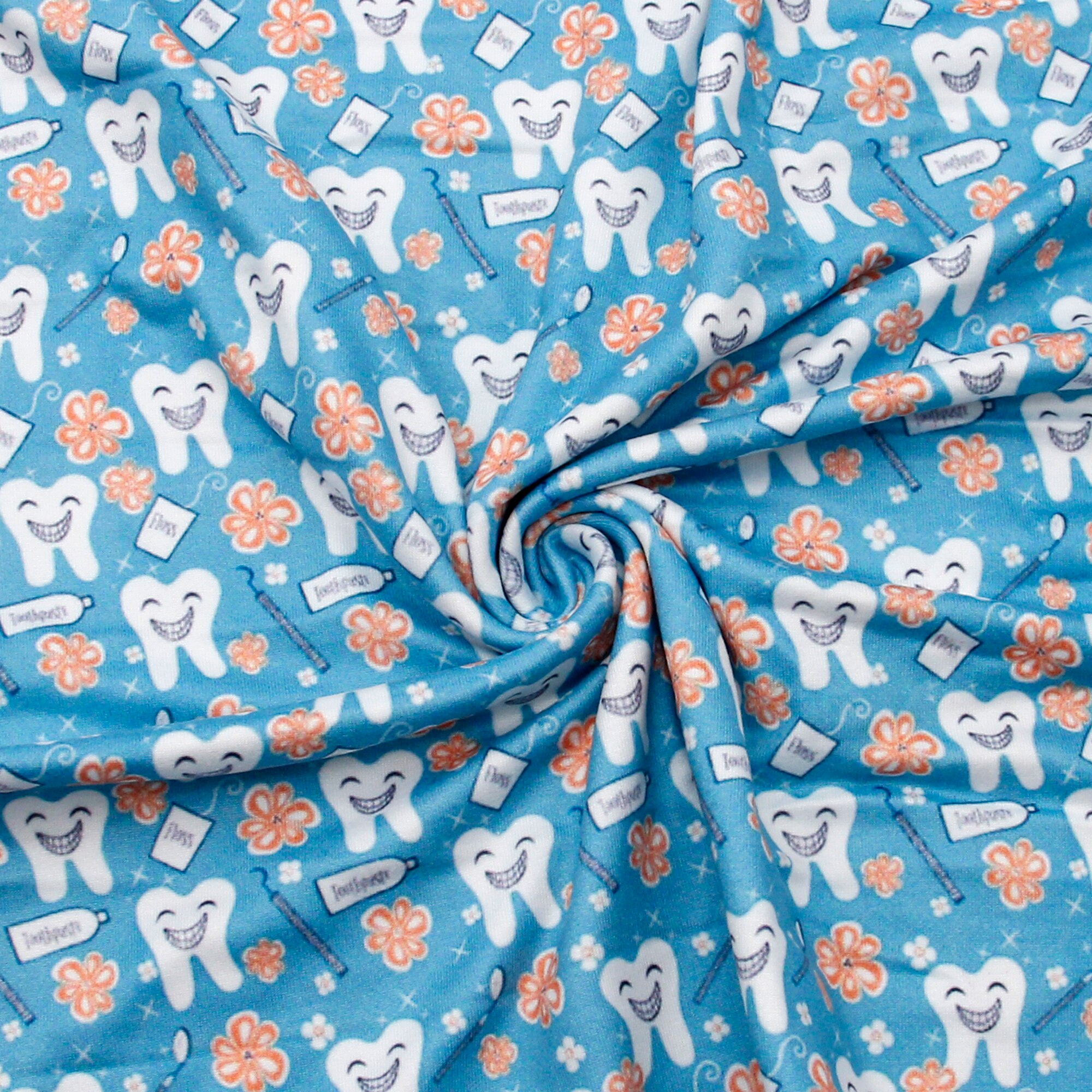 Nurse Double Brushed Poly Knit Fabric For Patchwork Tissue Sewing Quilting Needlework Material DIY Handmade Dress,1Yc16036: 1088852