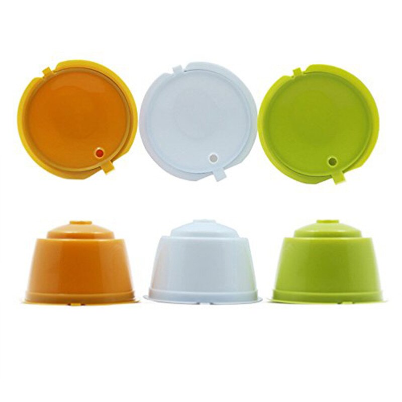 8 Colors Refillable Dolce Gusto Reusable Capsules Coffee Capsules Refill Coffee Fliter Compatible Nescafe Dolce Gusto Capsules