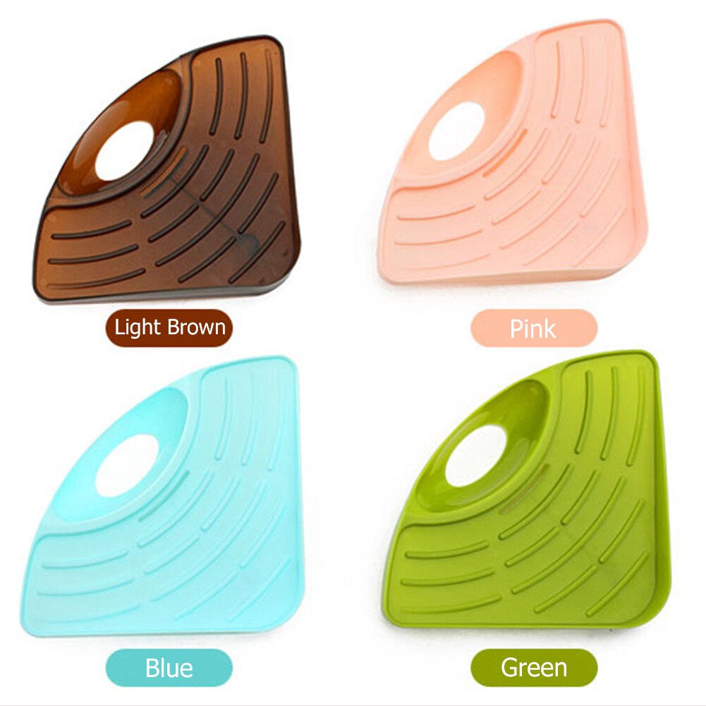 1PCS Kitchen Sink Drain Shelf 27X19cm Household Multi-functional Storage Rack for Bathroom Sundries Organizer PP Triangle Shelf