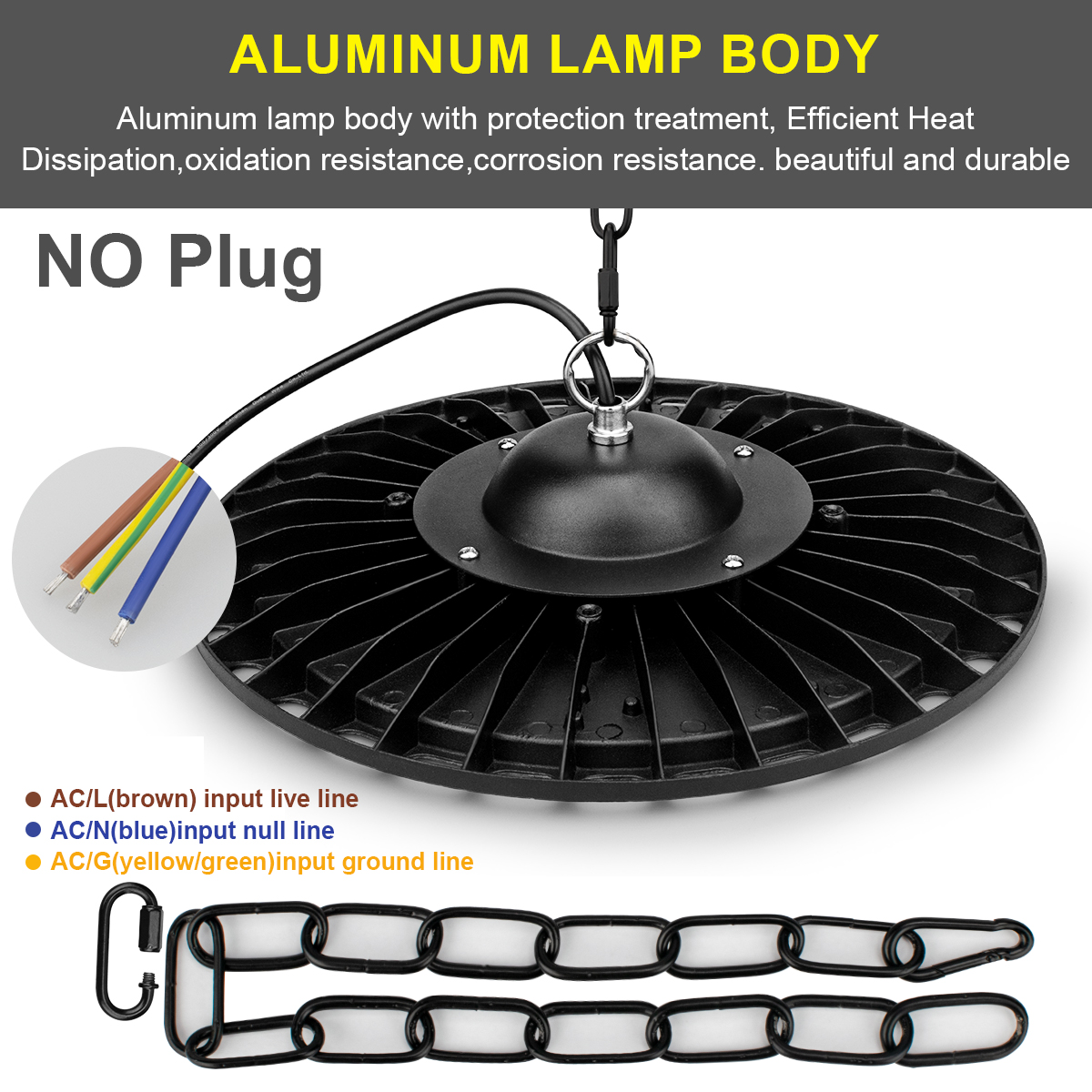 200w 6500k -led-hallenstrahler,  ac 220v ip65 wasserdichte leuchten für gewerbe, industrie, markt, lagerhalle, garage, werkstatt, garagenbeleuchtung