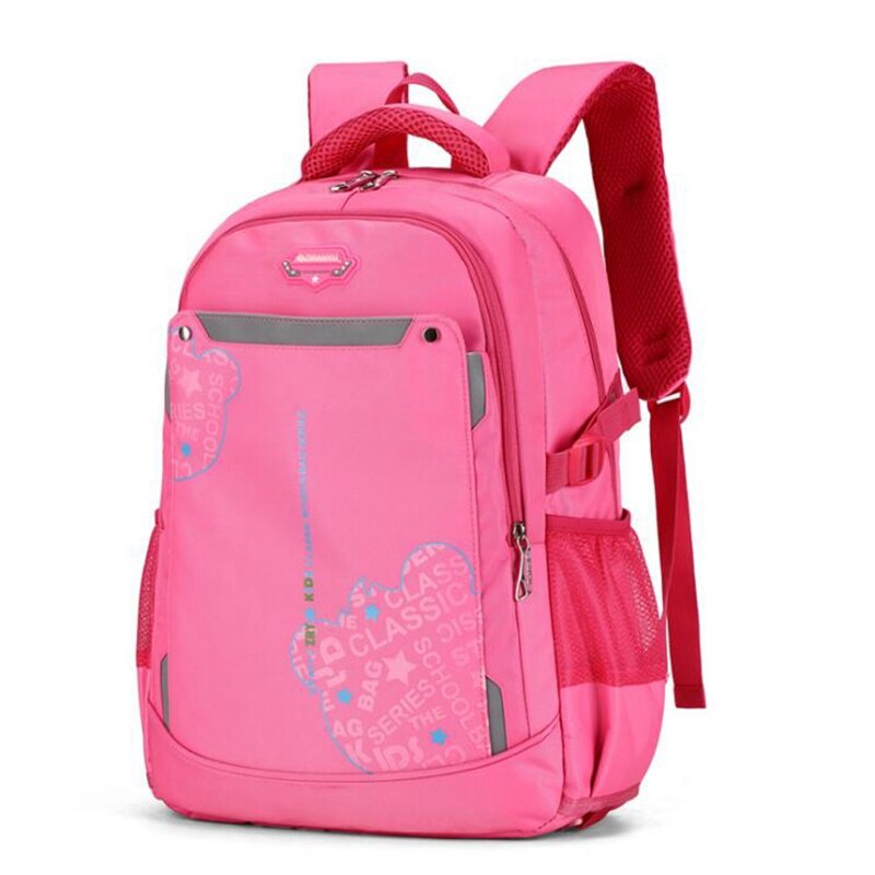 Reflecterende strip cartoon print rugzak schooltas waterdichte lichtgewicht schoolrugzak jongens schooltassen: Rozerode schooltas