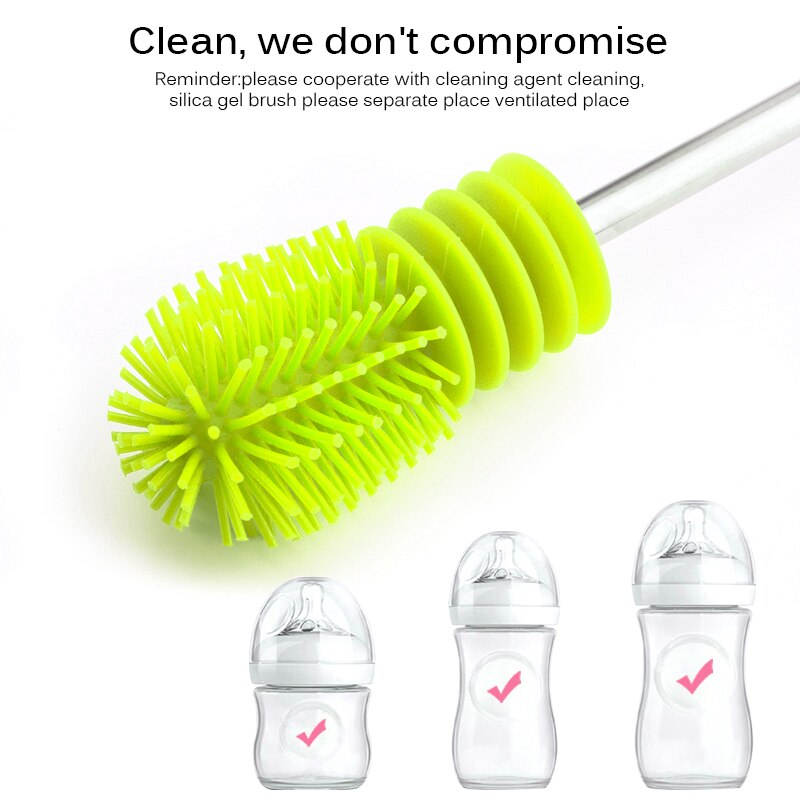 Cepillo para botella de leche de bebé, herramienta de limpieza, cepillo para botella de leche, limpiador de cocina para alimentación de bebé, botellas de leche, limpieza