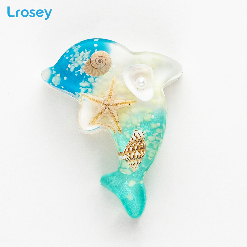 Cartoon Dier Koelkast Magneten Souvenir Natuurlijke Zeester Schelp Diy Home Decoratie Accessoires Hars Koelkast Stickers