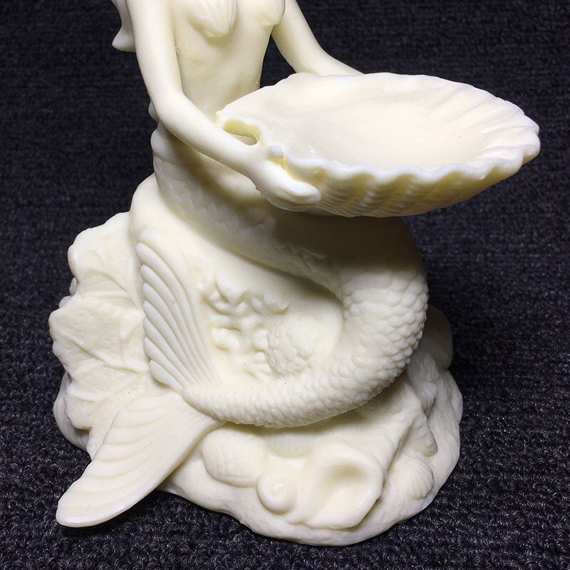 mermaid sculpture statue， Modern art sculpture European style home living room bedroom Cute decorative statue