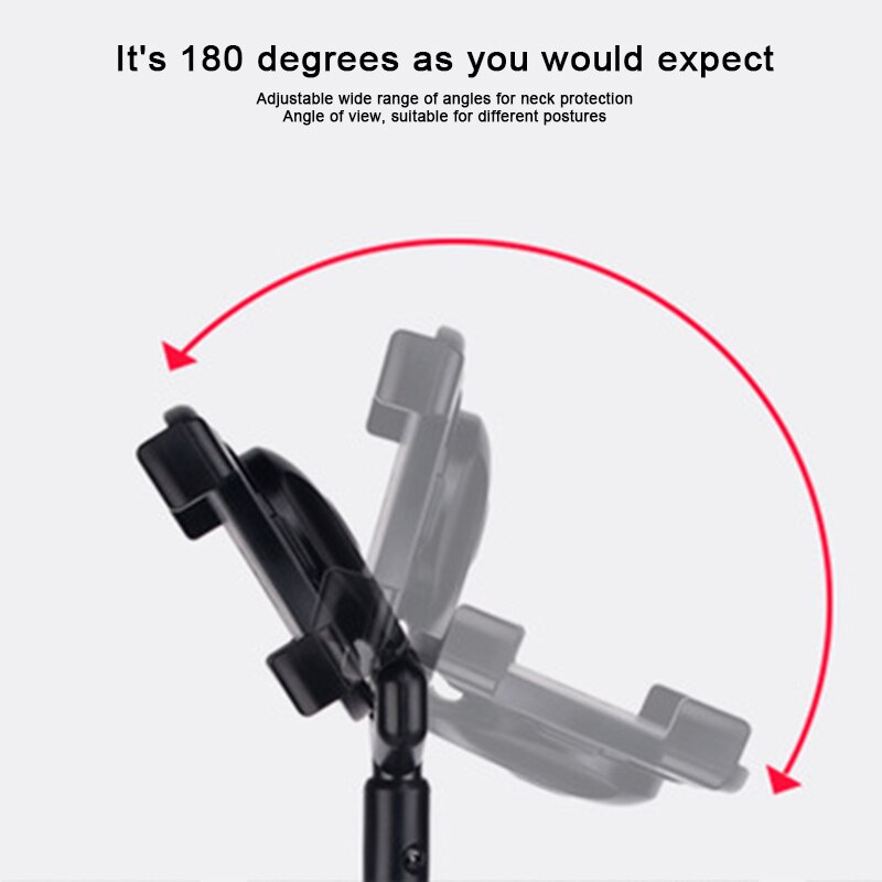 Black 360 Degree Rotary Adjustable Tablet Tripod Floor Stand Universal Tablet Holder Mount Tablet Tripod Floor Stand