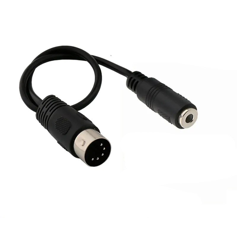 3.5mm stereostik lydkabel 3.5 mm aux han til midi din 5 ben midi han hunstik 0.5/1.5/3m til mikrofon mikrofon