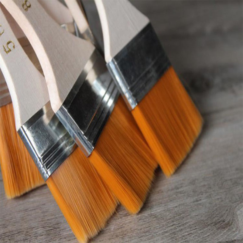 Multi-purpose5 # Houten Handvat Nylon Borstel Lijn Verf Olieverf Bodem Borstel Lijm Dust Cleaning Tool Borstel
