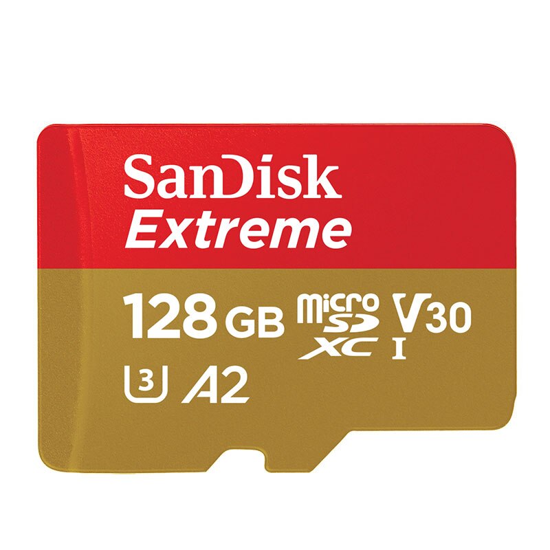 SanDisk MicroSD Karte 64GB 128GB Flash Speicher Karte 16GB 32GB U1/U3 C10 TF Karte 200GB 256GB UHS-I A1/A2 V30 SDXC 400GB 4K Full HD: Extreme-128GB