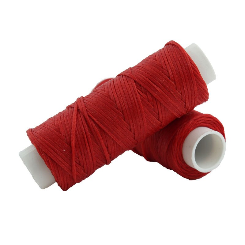 10Pcs 0.8MM 15MM Flat Waxed Sewing Line Thickness Waxed Thread For Leather Waxed Cord For Leather Craft Hand Stitching Thread