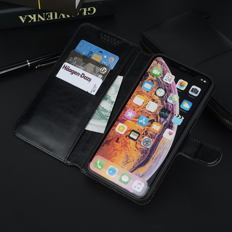 for ZTE Nubia M2 Lite Flip Wallet Leather Phone Case Cover for ZTE Nubia M2 N2 Black Holster Protective Cases