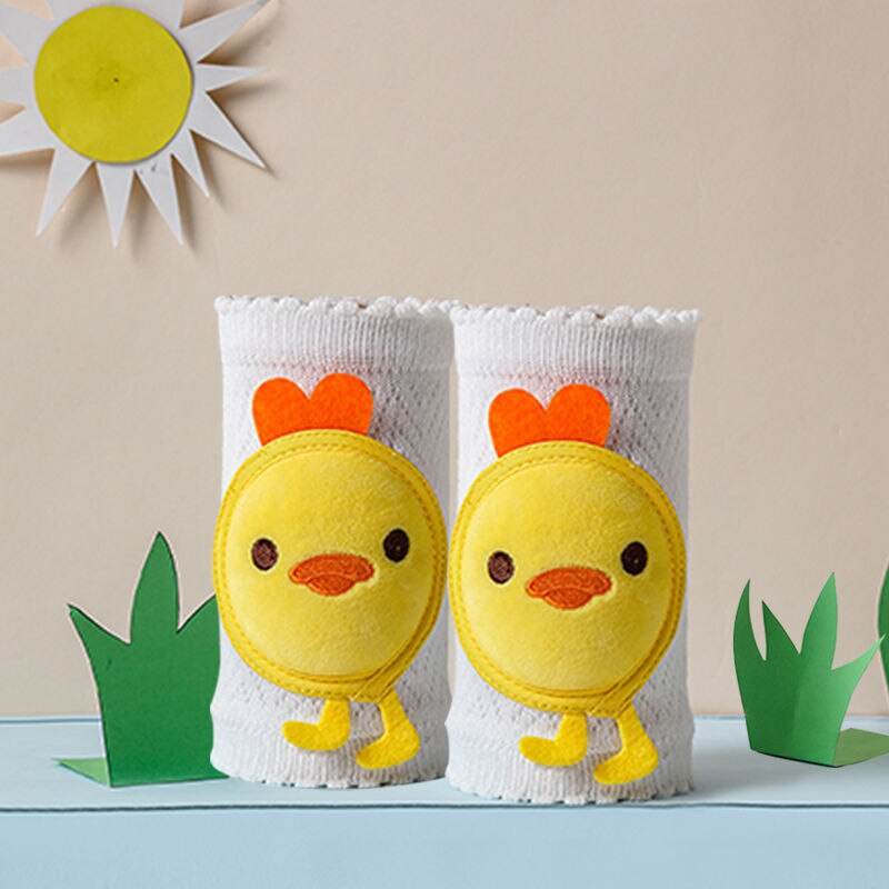 Ginocchiere per bambini cuscino per gomito strisciante di sicurezza per bambini neonati estivi protezione per bambini ginocchiere di sicurezza scaldamuscoli per bambini 0-3Y: little yellow duck