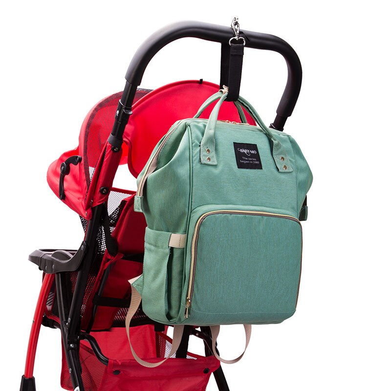Usb Luiertassen Rugzak Opvouwbare Zonnebrandcrème Baby Bed Wieg Tas Grote Capaciteit Isolatie Verpleging Wandelwagen Zak Met Aankleedkussen