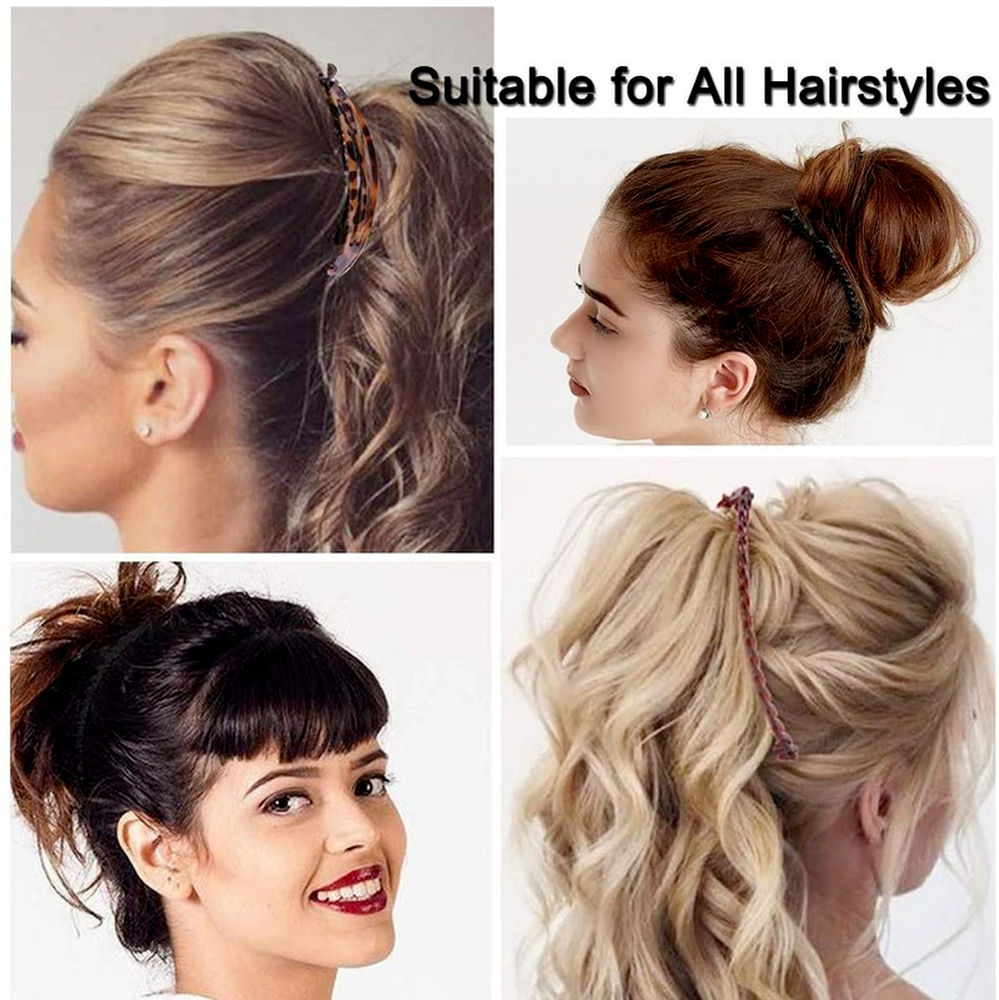 4 Uds. Pinzas para el cabello, peines para cubierta Vintage, herramienta para accesorios para el cabello rizado grueso, pinza para el pelo de cola de pez, juego de pinzas de plátano para mujeres y niñas