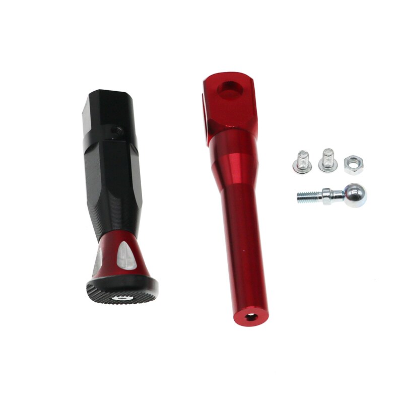 MotoLovee Motorcycle Adjustable Height 21-25CM Kickstands Motor Scooter Modified Foot Bracket CNC Aluminum Alloy Side Stand